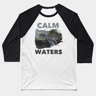 Waterfall Calm Baseball T-Shirt